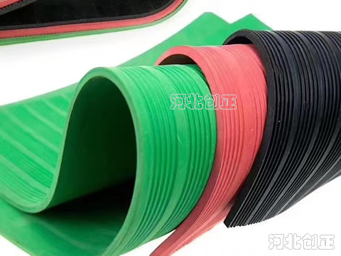 黑紅綠防滑型高壓絕緣膠墊